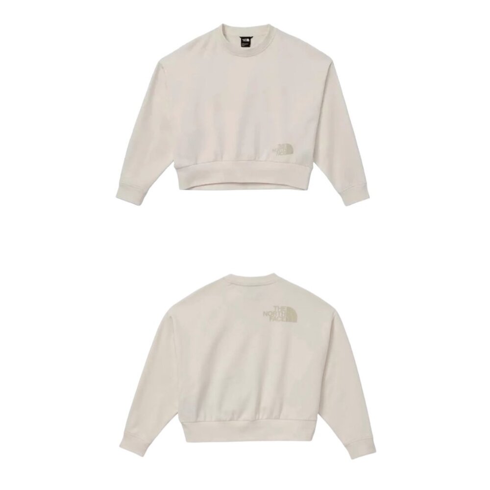 North Face Horizon Performance Crew Sweatshirt - Gardenia White - Size XS - Picture 7 of 7